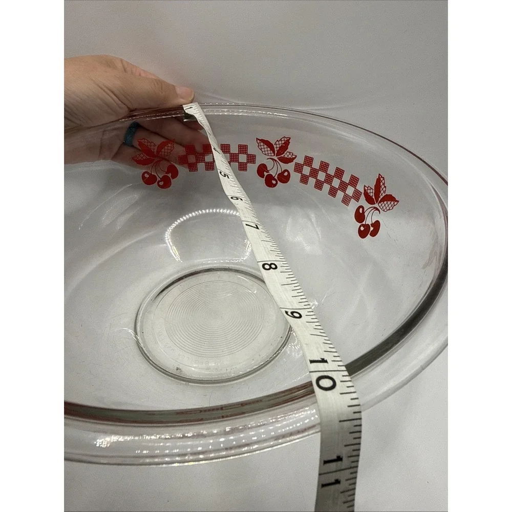 Pyrex red checkered